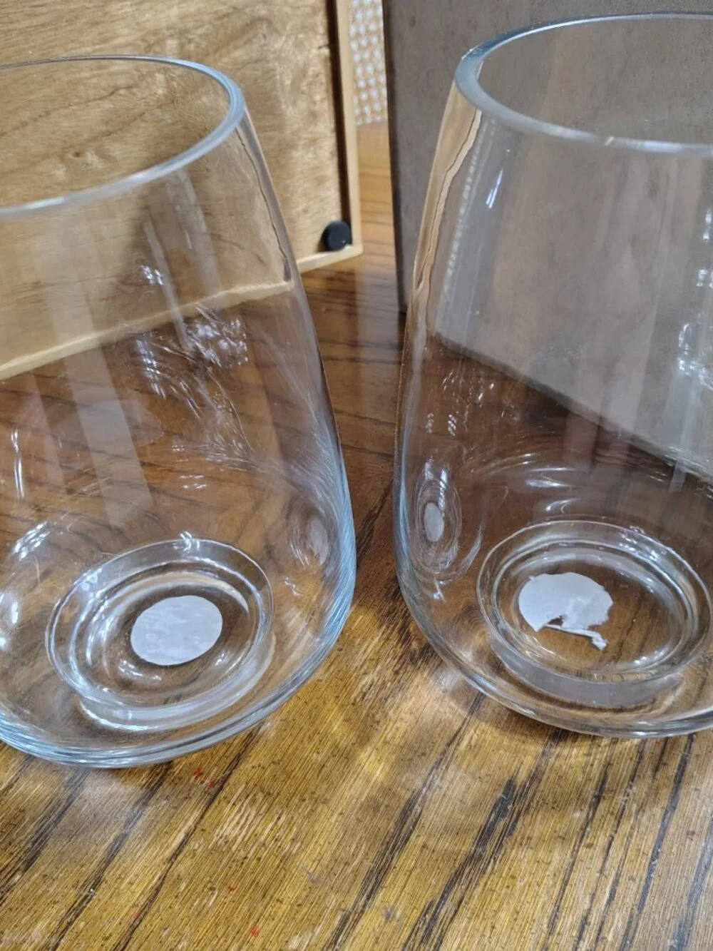 Two Hurricane Candle Holders